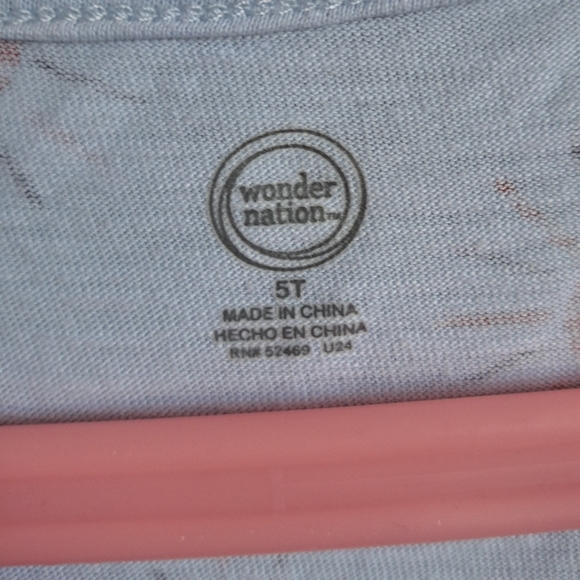 Wonder Nation Girls Blue Sub Print Tank Top Size 5T - Picture 5 of 6